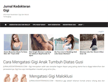 Tablet Screenshot of jurnalkedokterangigi.com